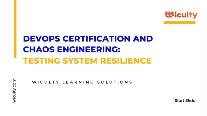 devops certification and chaos engineering