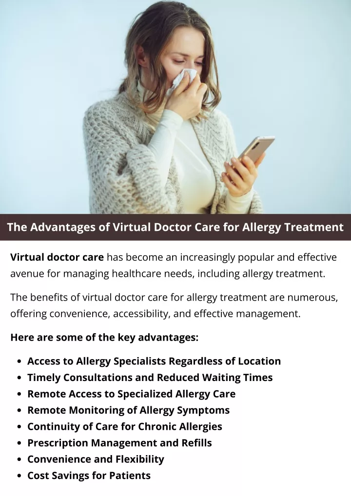 the advantages of virtual doctor care for allergy