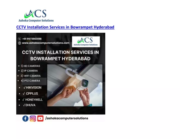 cctv installation services in bowrampet hyderabad