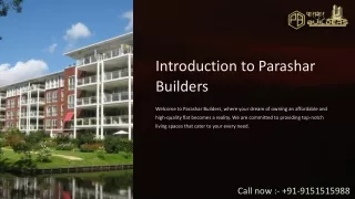 You Will Find Cheap Flats of Your Dreams Here: Parashar Builders Projects