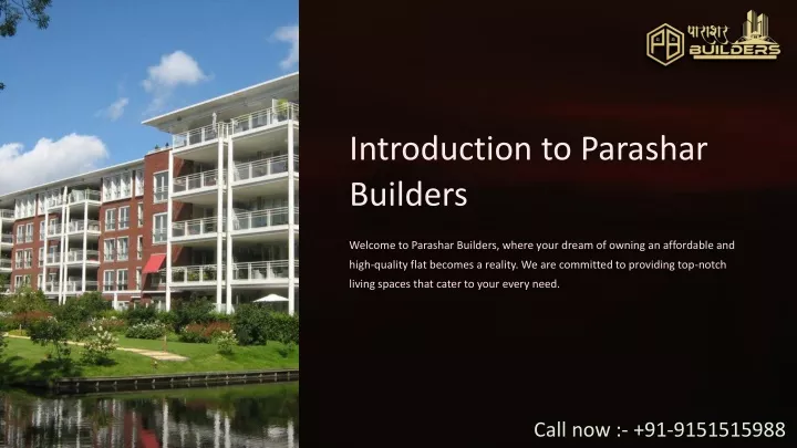 introduction to parashar builders