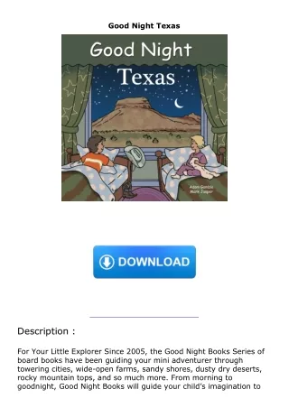 get⚡[PDF]❤ Good Night Texas