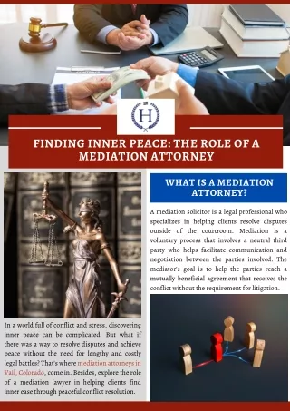 Finding Inner Peace: The Role Of A Mediation Attorney