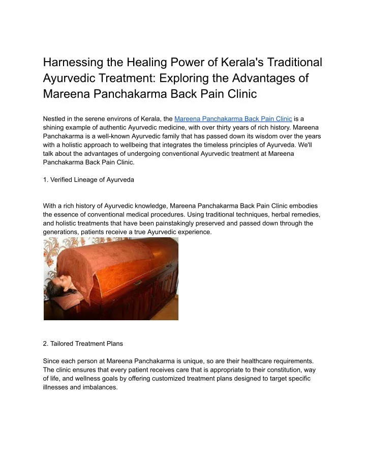 harnessing the healing power of kerala