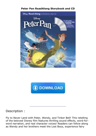 ⚡PDF ❤ Peter Pan ReadAlong Storybook and CD