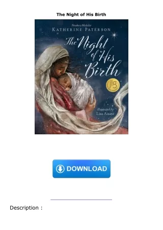 [PDF⚡READ❤ONLINE]  The Night of His Birth