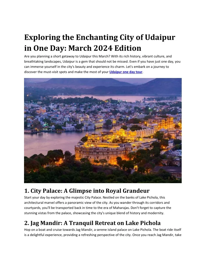 exploring the enchanting city of udaipur