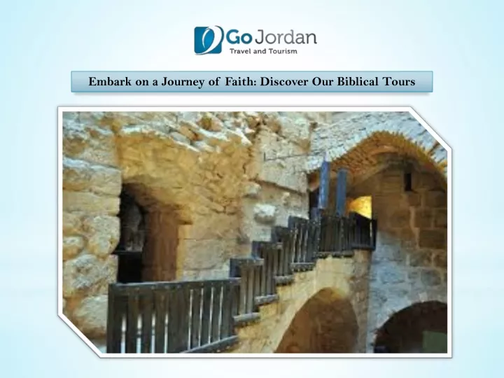 embark on a journey of faith discover