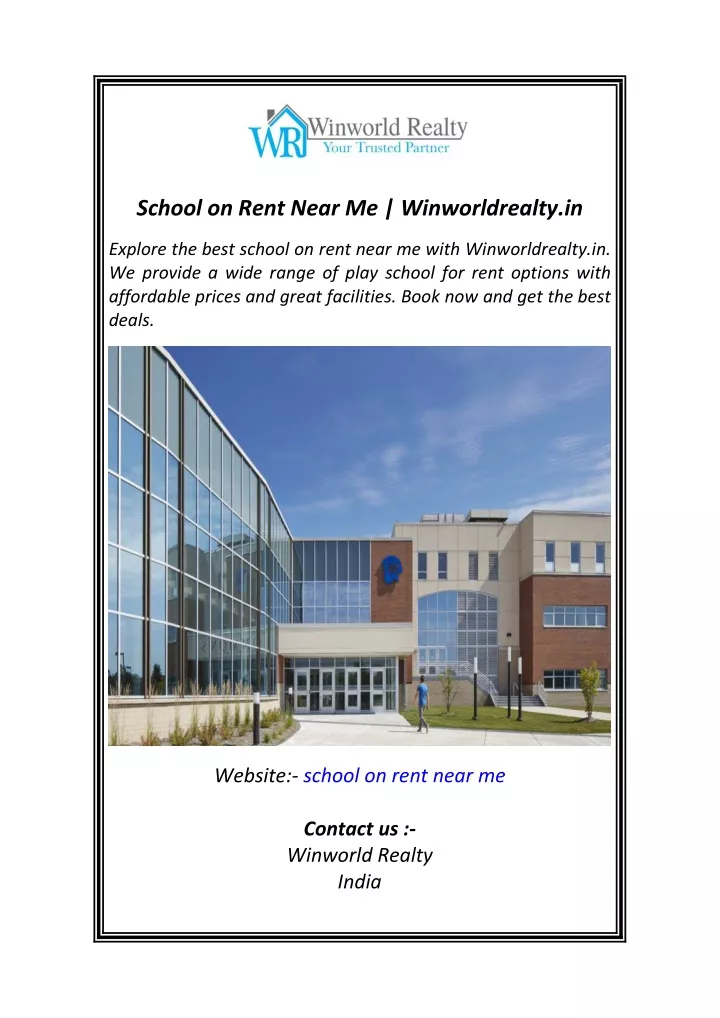 school on rent near me winworldrealty in