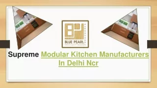 Supreme Modular Kitchen Manufacturers In Delhi Ncr