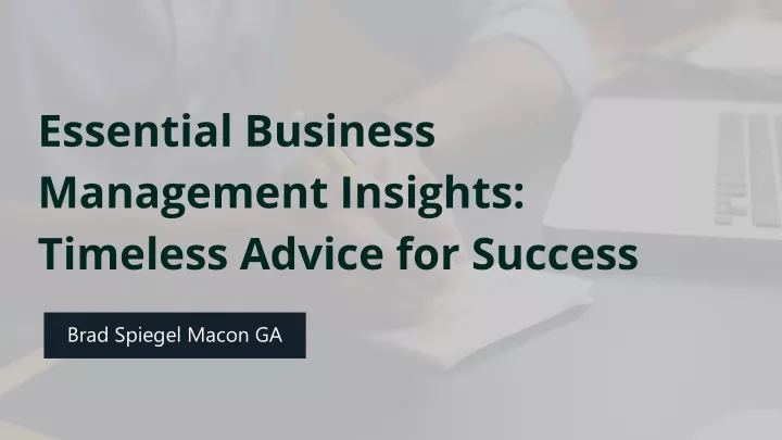 essential business management insights timeless