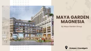 Maya Garden Magnesia in Zirakpur Chandigarh - Price, Floor Plan