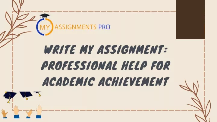 assignment professional help