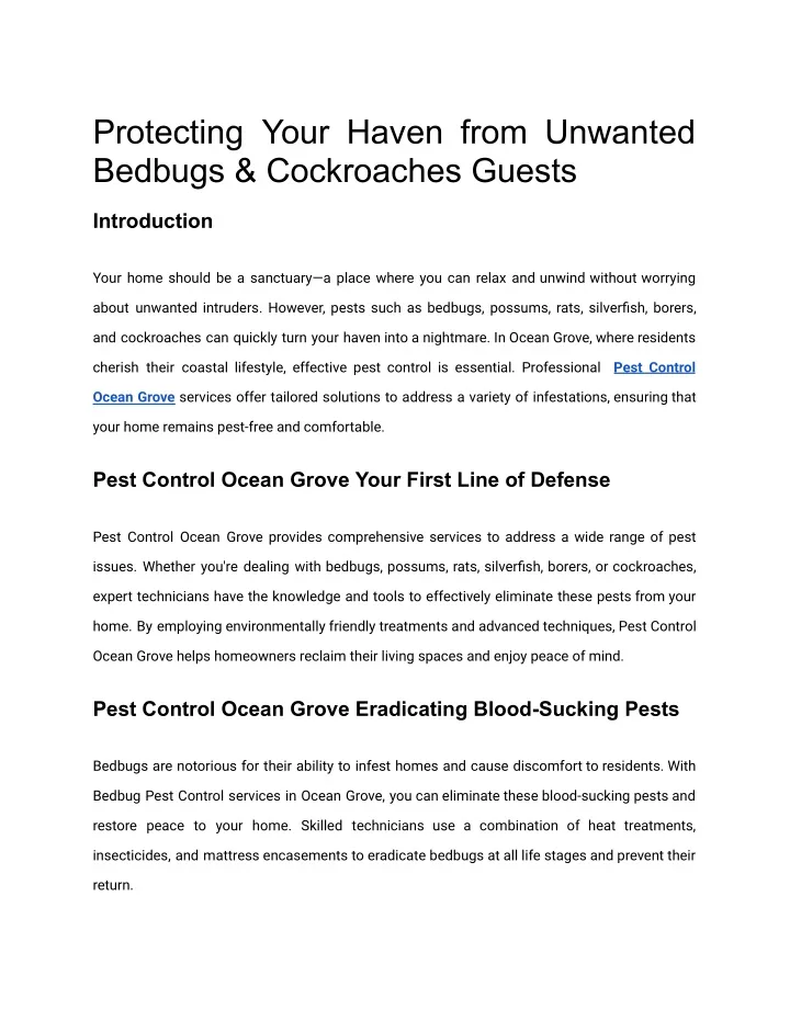 protecting your haven from unwanted bedbugs