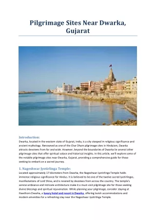 pilgrimage sites near dwarka gujarat