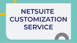 Netsuite Customization Service