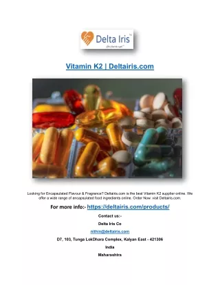 Vitamin K2 | Deltairis.com