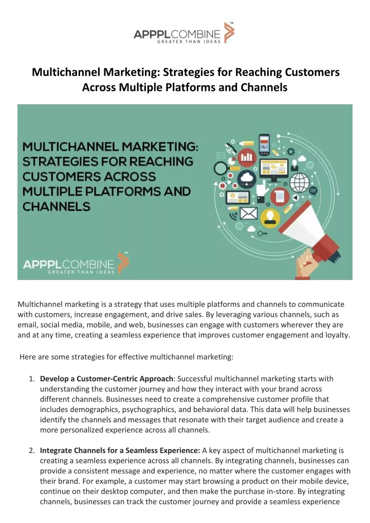 multichannel marketing strategies for reaching