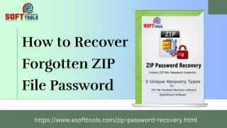 How to Recover Forgotten ZIP File Password