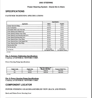 2000 Oldsmobile Alero Service Repair Manual