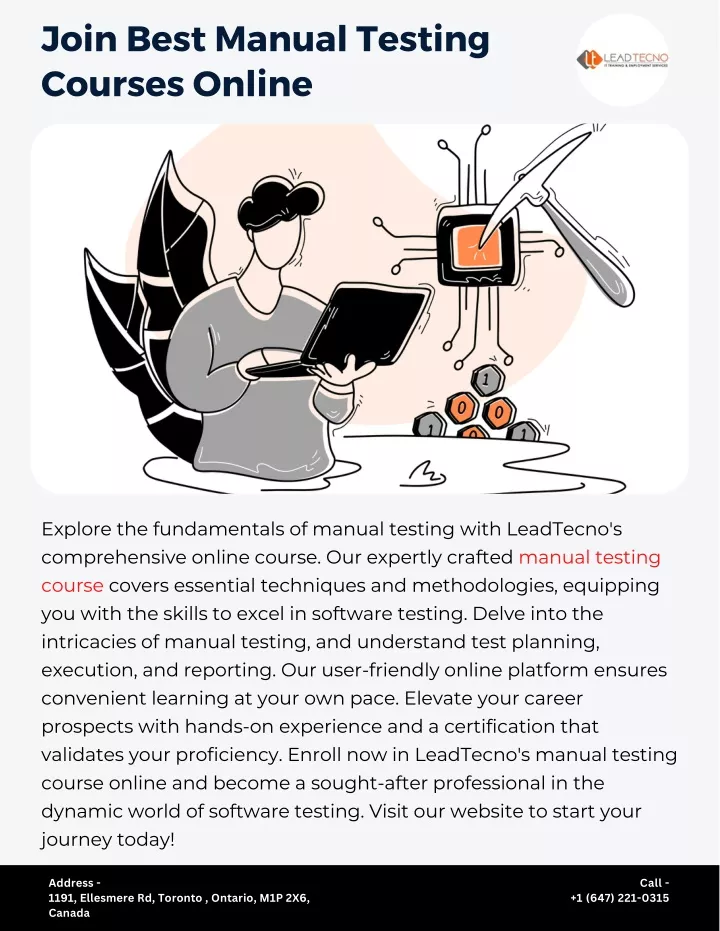 join best manual testing courses online