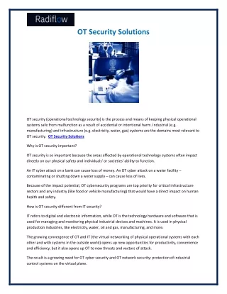 ot security solutions