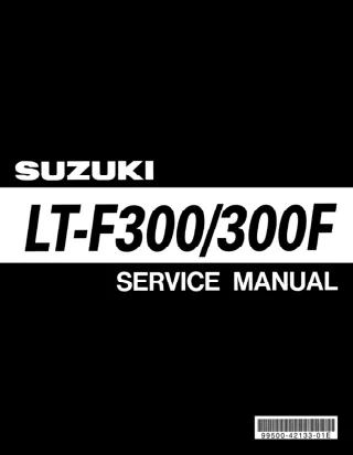 2000 Suzuki LT-F300FY King Quad ATV Service Repair Manual