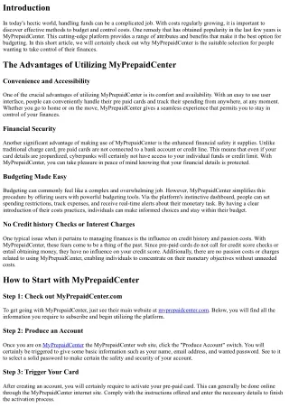 Why MyPrepaidCenter is the Perfect Service for Budgeting