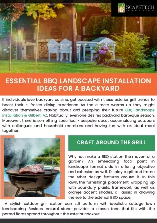 Essential BBQ Landscape Installation Ideas for a Backyard