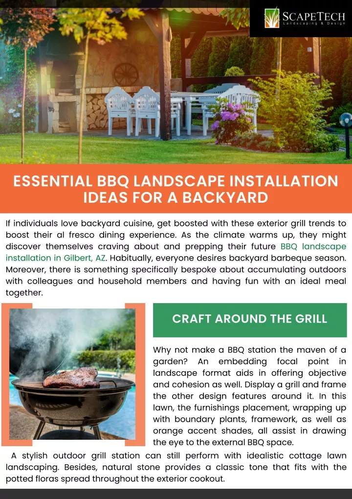 essential bbq landscape installation ideas