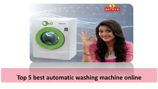 Top 5 best automatic washing machine online