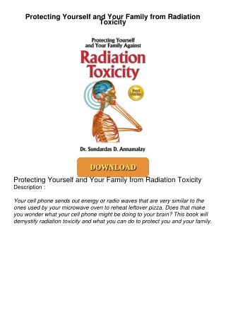 PDF/READ❤  Protecting Yourself and Your Family from Radiation Toxicity