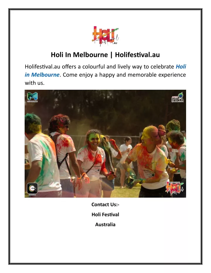 holi in melbourne holifestival au