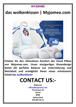 das wolkenkissen  Myjomee.com