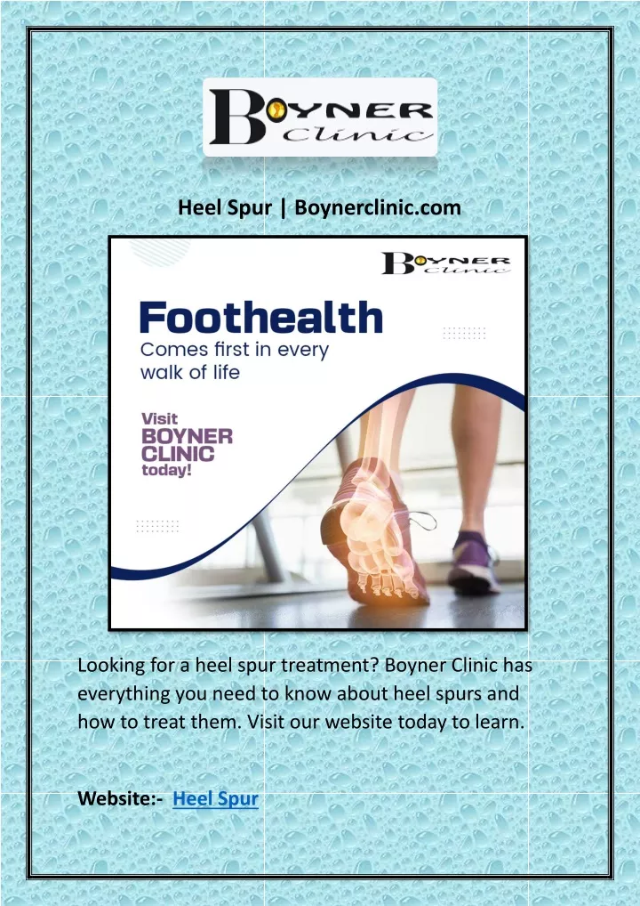 PPT - Heel Spur | Boynerclinic.com PowerPoint Presentation, Free ...