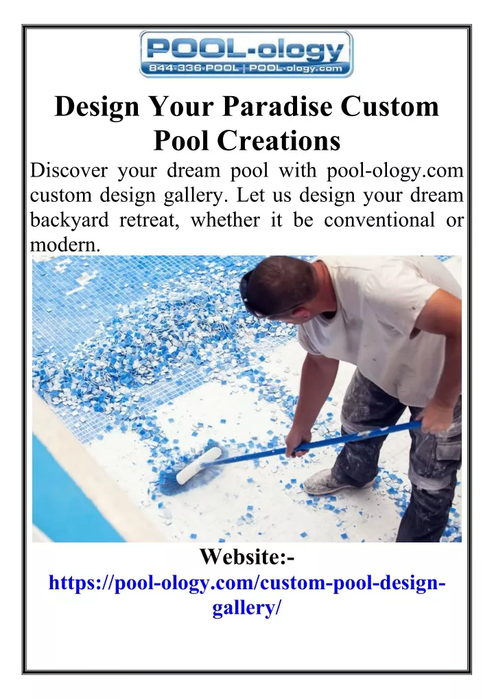 design your paradise custom pool creations