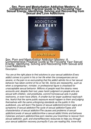 ⚡PDF ❤ Sex, Porn and Masturbation Addiction Mastery: A Comprehensive Practical Guide