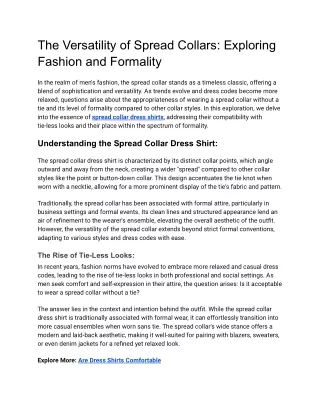 The Versatility of Spread Collars_ Exploring Fashion and Formality (1)