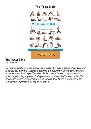 ⚡PDF ❤ The Yoga Bible