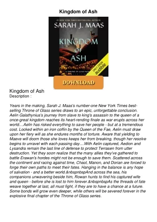 ❤[READ]❤ Kingdom of Ash