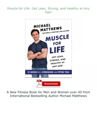 Download⚡(PDF)❤ Muscle for Life: Get Lean, Strong, and Healthy at Any Age!