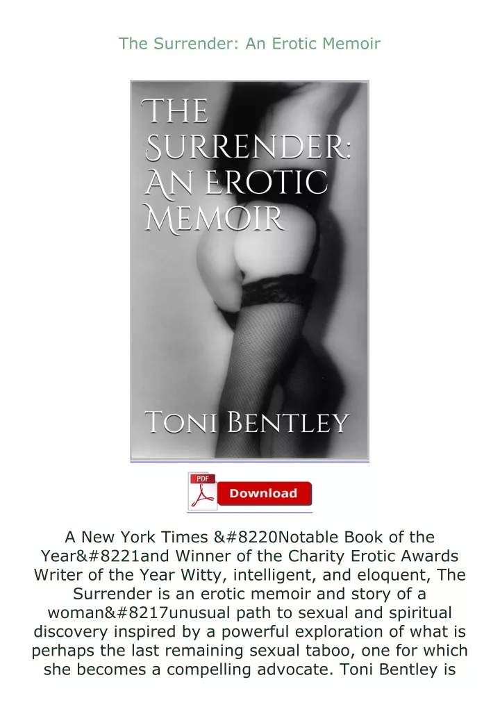 the surrender an erotic memoir