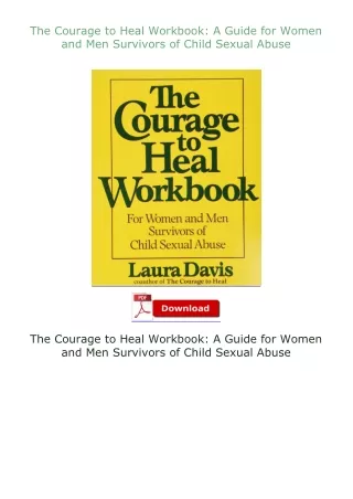 book❤[READ]✔ The Courage to Heal Workbook: A Guide for Women and Men Survivors of Child Sexual Abuse