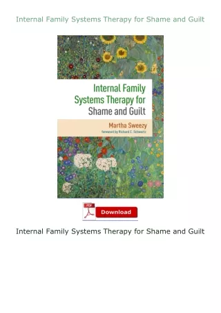 PDF✔Download❤ Internal Family Systems Therapy for Shame and Guilt