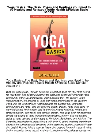 Yoga-Basics-The-Basic-Poses-and-Routines-you-Need-to-be-Healthy-and-Relaxed-Tuttle-Health--Fitness-Basic-Series