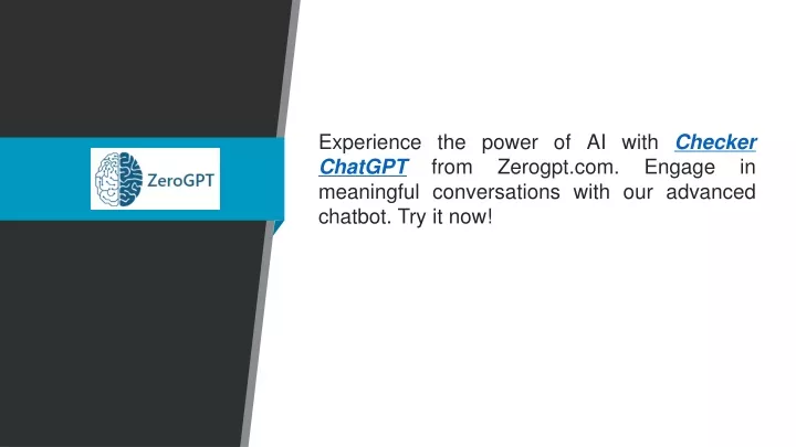 experience the power of ai with checker chatgpt