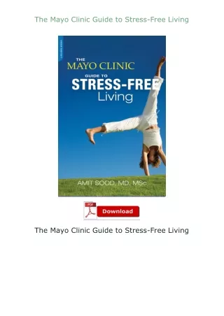 book❤[READ]✔ The Mayo Clinic Guide to Stress-Free Living