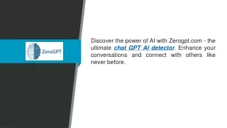 discover the power of ai with zerogpt
