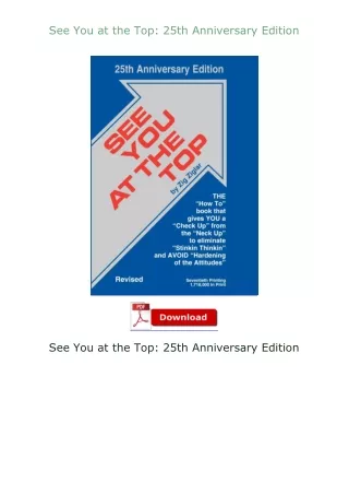 book❤[READ]✔ See You at the Top: 25th Anniversary Edition