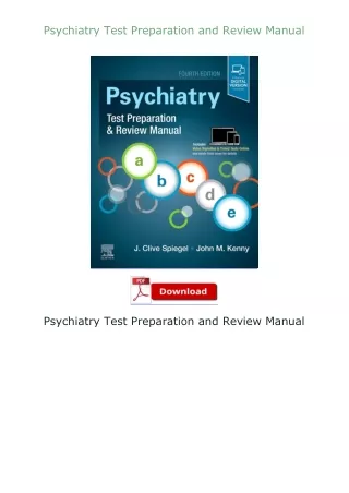 [PDF]❤READ⚡ Psychiatry Test Preparation and Review Manual